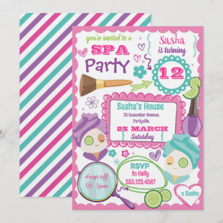 Spa-Party-Geburtstagseinladung Einladung
