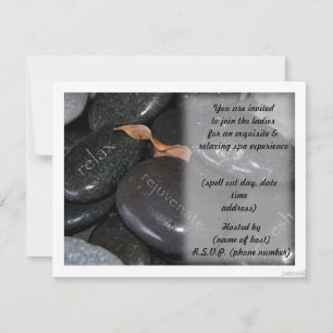 spa rock invitation