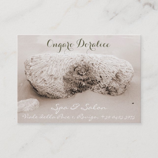 Spa, salon et modèle de carte de visite de santé (Devant)