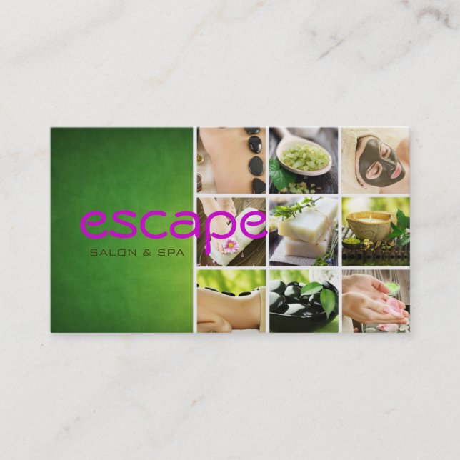 Spa Salon Sauna Banya Beauty Nails Carte de visite (Devant)