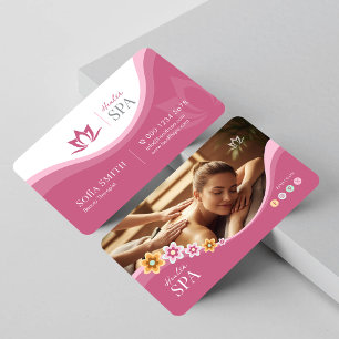 Spa, Schönheitstherapeut, Body-Massage-Spa Visitenkarte
