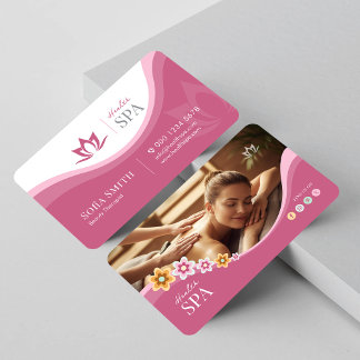 Spa, Schönheitstherapeut, Body-Massage-Spa Visitenkarte