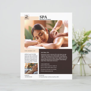 Spa- und Schönheitspflege-Service-Flyer-Vorlage