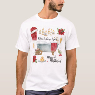 Spa-Weihnachten mit Santa-Hut T-Shirt