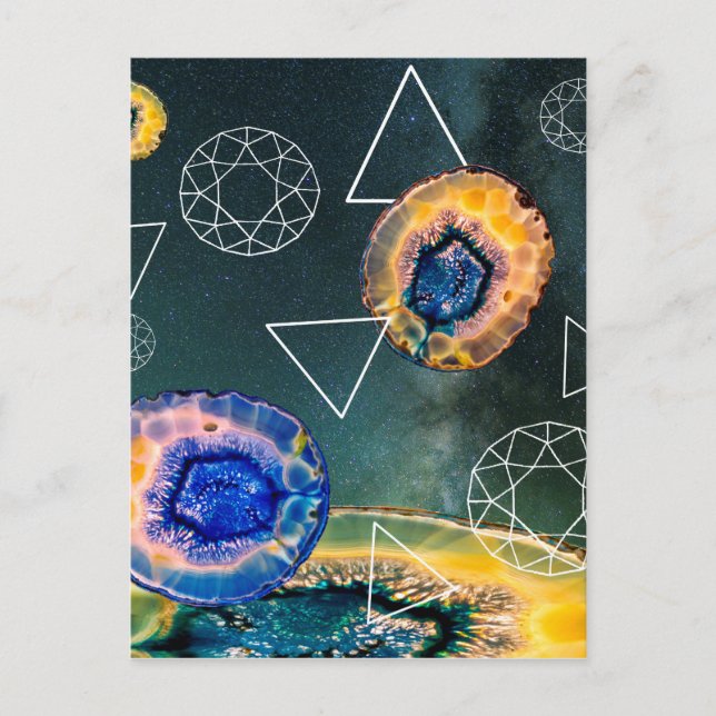 Space Agate Postkarte (Vorderseite)
