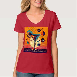 Space Age Willkommen im Atomic Martini Club T-Shirt