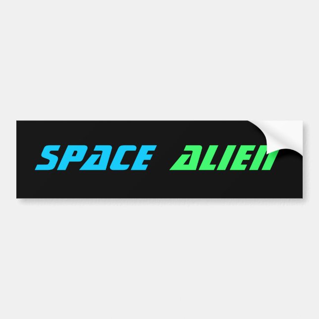 SPACE ALIEN AUTOAUFKLEBER (Vorne)