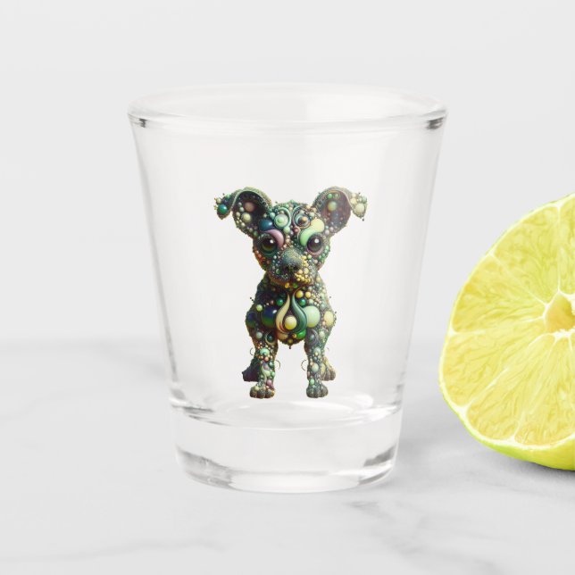 Space Alien Dog Schnapsglas (Vorderseite)