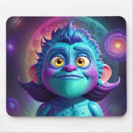 Space Alien & Friend Mousepad