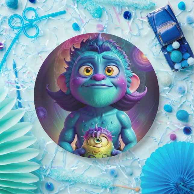 Space Alien & Friend Pappteller (Party)