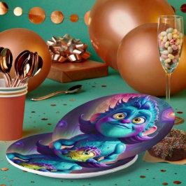 Space Alien & Friend Pappteller