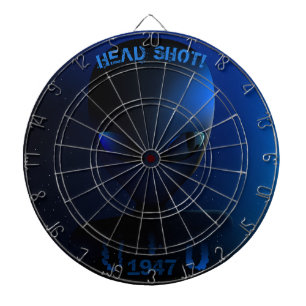 Space Alien "HEAD SHOT!" Dartscheibe