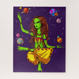 Space Alien Hippie Yoga Zen Meditation Psychedelic