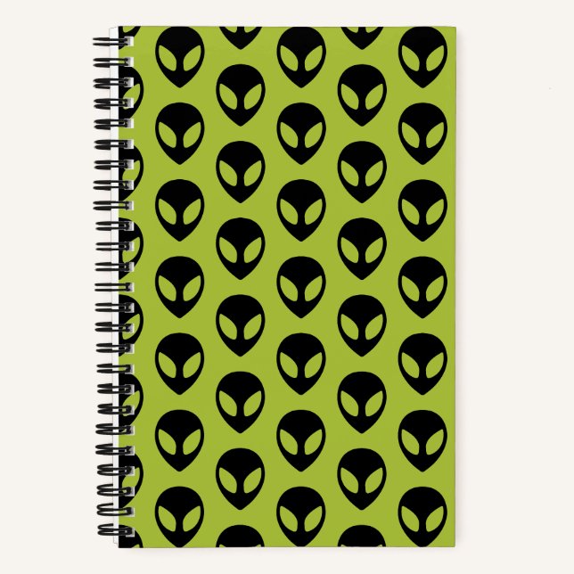 Space Alien Science Fiction Extraterrestrial Notizbuch (Vorderseite)