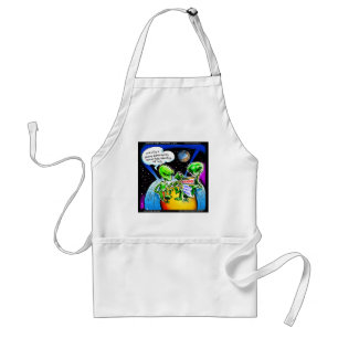 Space Aliens Discover Social Media Fun Gifts & Tee Schürze