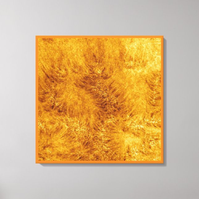 SPACE ART #42 Sun's Face Leinwanddruck (Vorderseite)