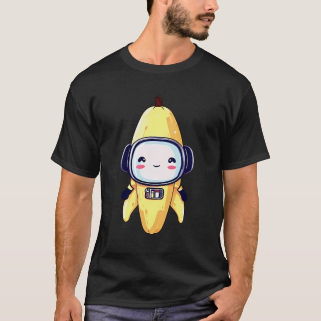 Space Astronaut Banana Robot T-Shirt (Vorderseite)