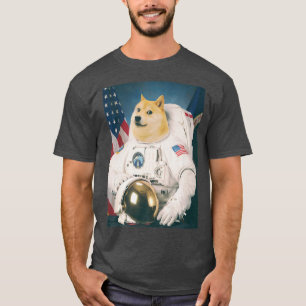 Space Astronaut Dog Shiba Funny Dog Liebhaber T-Shirt