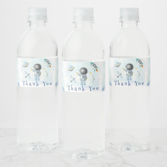 Space Baby Astronaut Boy Raketen Stars Baby Dusche (Flaschen)