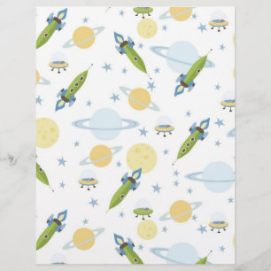 Space Baby Scrapbook Papier Grandes étoiles