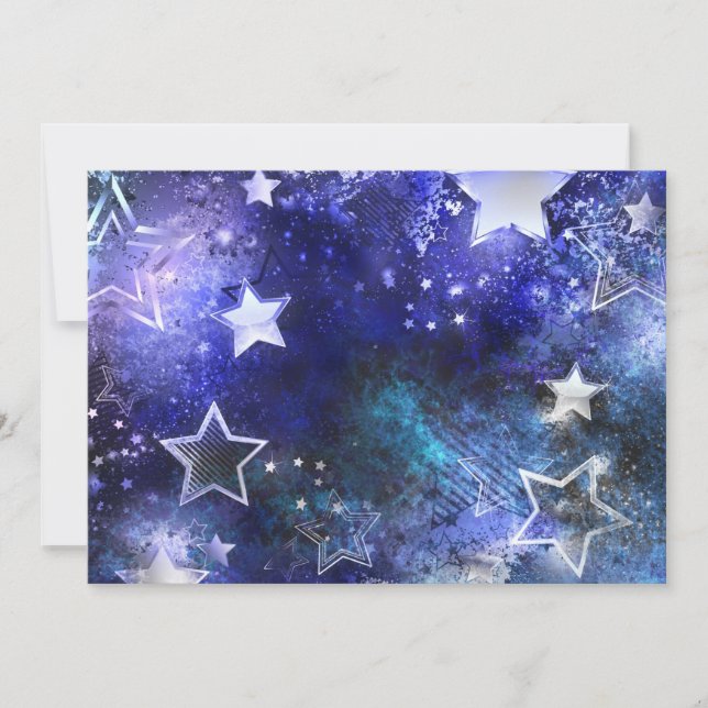Space Background with Stars Ankündigung (Vorderseite)