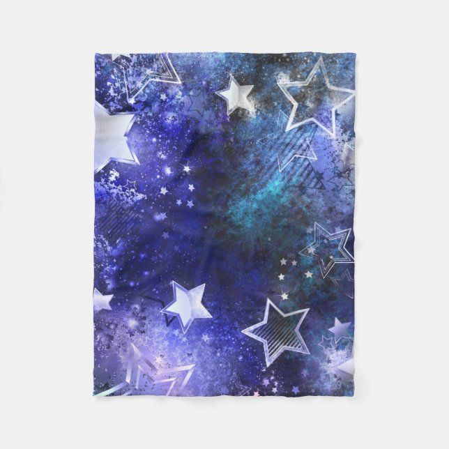Space Background with Stars Fleecedecke (Vorderseite)
