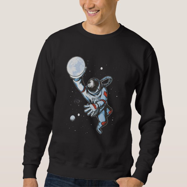 Space Basketball Astronaut Sweatshirt (Vorderseite)