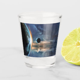Space Beach Handtuch Schnapsglas