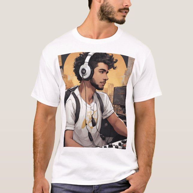 "Space Beats - Futuristic DJ T - Shirt Collection" (Vorderseite)