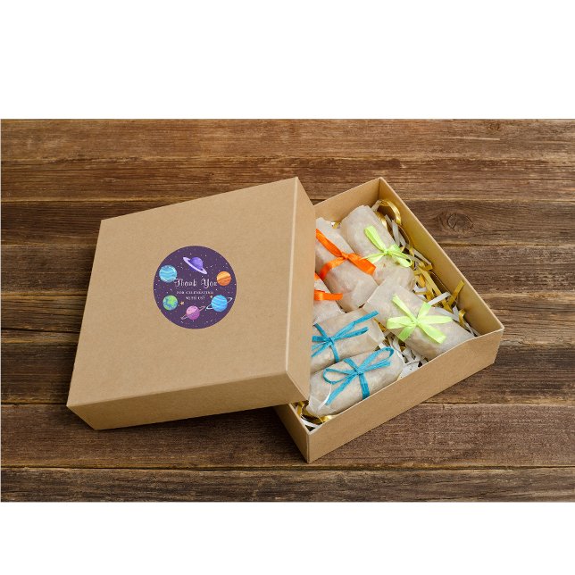 Space Birthday Danke, Aufkleber (Von Creator hochgeladen)