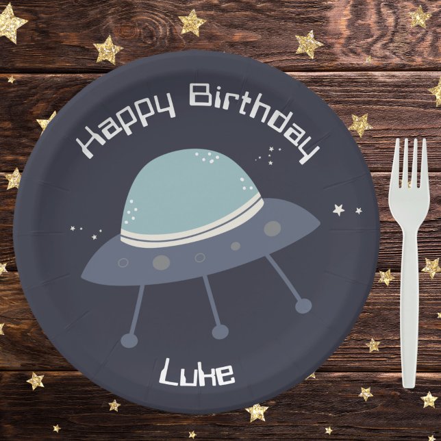 Space Birthday Party Paper-Teller Pappteller (Von Creator hochgeladen)