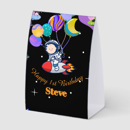 Space Birthday Party Theme Tischaufsteller