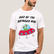 Space Birthday Party Vater T - Shirts