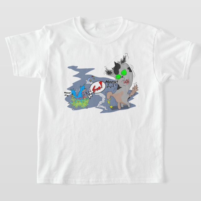 Space Boo Cat T-Shirt (Ablage )