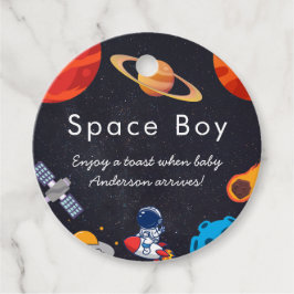 Space Boy Planets Niedlich Astronaut Baby Dusche Geschenkanhänger