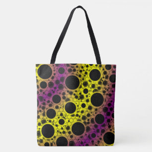 Space Bubble Spots - Gelb/Lila Tasche