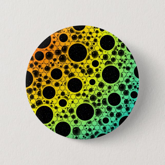 Space Bubble Spots - Heat ROYCB Button (Vorderseite)