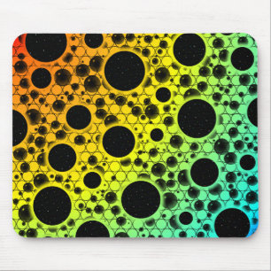 Space Bubble Spots - Heat ROYCB Mousepad