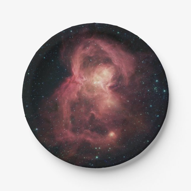 Space Butterfly Nebel Pappteller (Vorderseite)