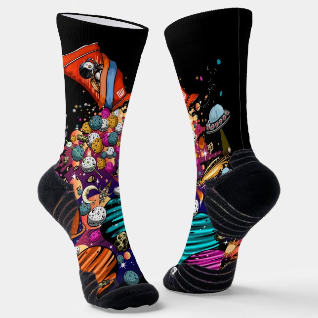 Space Candy Socken (Gewinkelt)