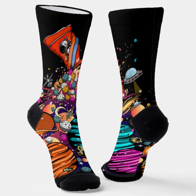 Space Candy Socken (Gewinkelt)