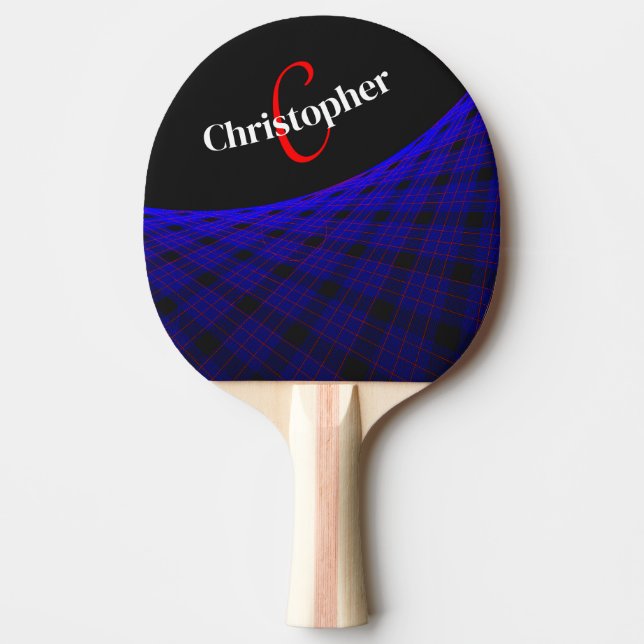 Space Carpet Geometric Ping Pong Paddle Tischtennis Schläger (Vorderseite)