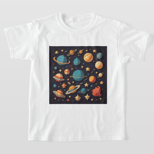 Space Cartoon T-Shirt (Ablage )