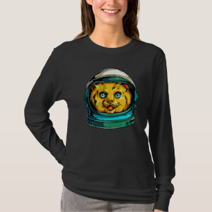 Space Cat Astronaut Funny T-Shirt