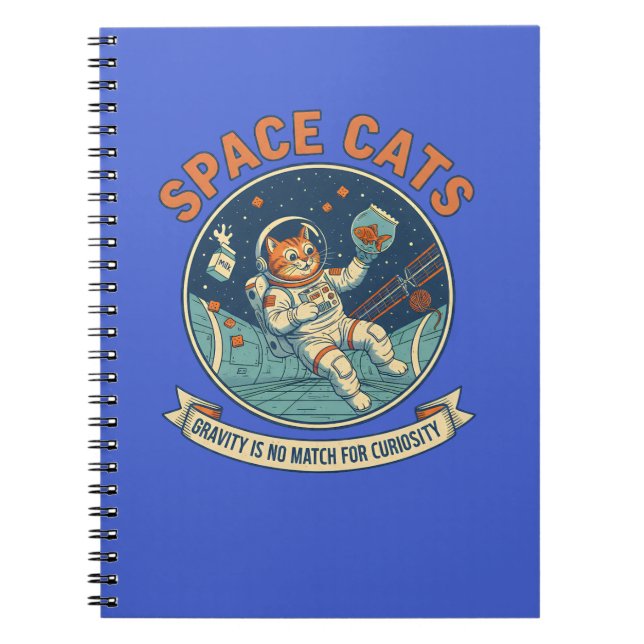Space Cat Astronaut Notizblock (Vorderseite)