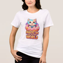 Space Cat Donut – Anbetungswürdige kosmische Snack Tri-Blend Shirt