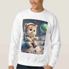 Space Cat 🚀 🐱 | Moon Explorer Sweatshirt