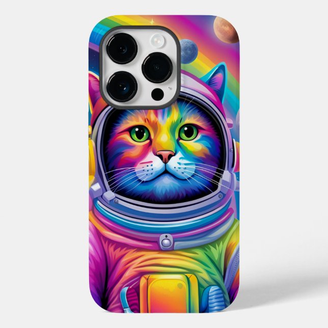 Space Cat Phone Case (Rückseite)