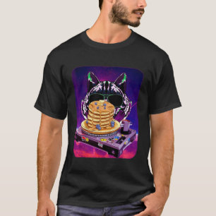 Space Cat Remix DJ Pancake Remix für Katzen-Galaxi T-Shirt