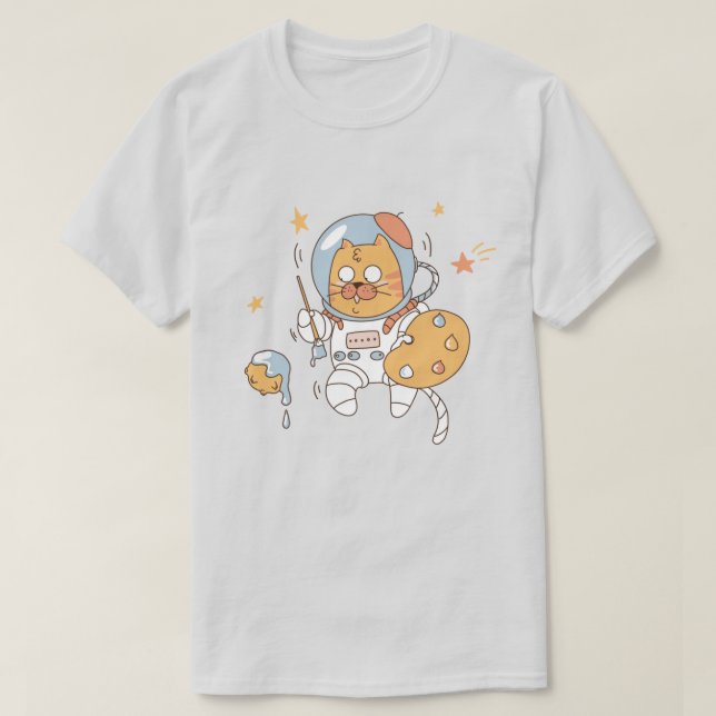 Space Cat T - Shirt (Design vorne)